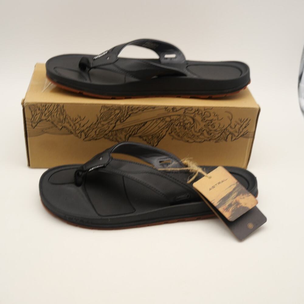 Astral Men's 11 Flipe Sandals Flip Flops Black NEW